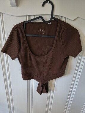 PAC Cares ribbed crop top